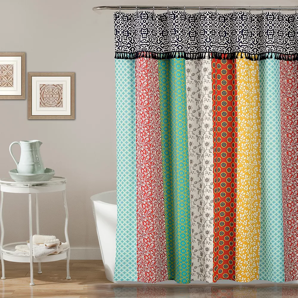 Lush Décor Lush Decor Boho Patch Shower Curtain
