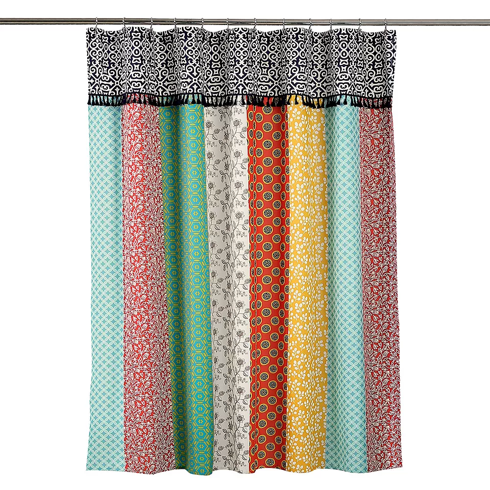 Lush Décor Lush Decor Boho Patch Shower Curtain - Image 4