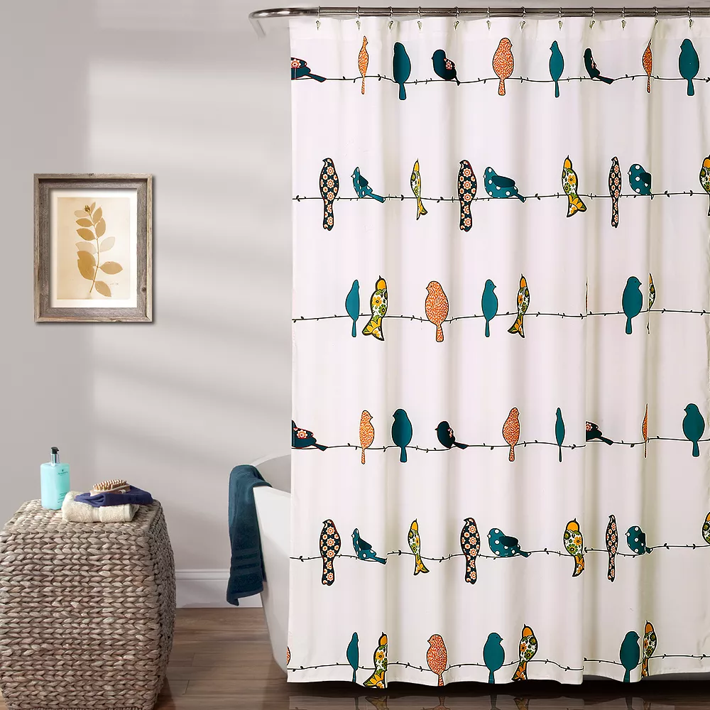 Lush Décor Lush Decor Rowley Birds Shower Curtain