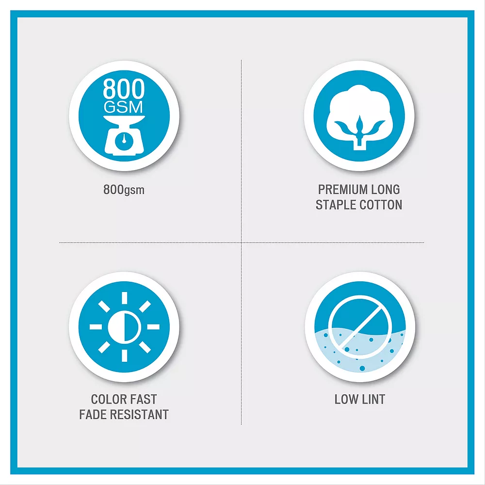 Madison Park Signature 2-pack Antimicrobial Cotton Bath Sheet Set - Image 6