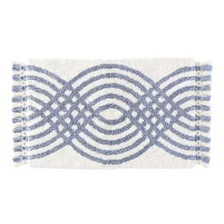 Saturday Knight, Ltd. Fringed Waves Bath Rug
