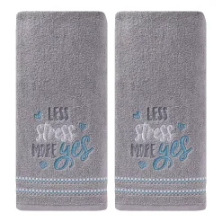 Saturday Knight, Ltd. 2-pack "Less Stress More Yes" Hand Towel