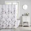 Madison Park Sylvan Floral Printed Burnout Shower Curtain