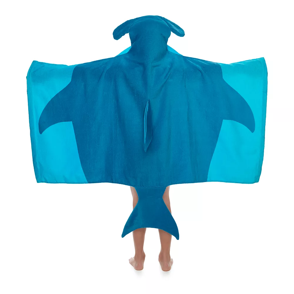 The Big OneĀ® Shark Hooded Bath Wrap - Image 3