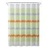 Freshee Chevron Water Repellent & Odor Resistant Shower Curtain & Liner