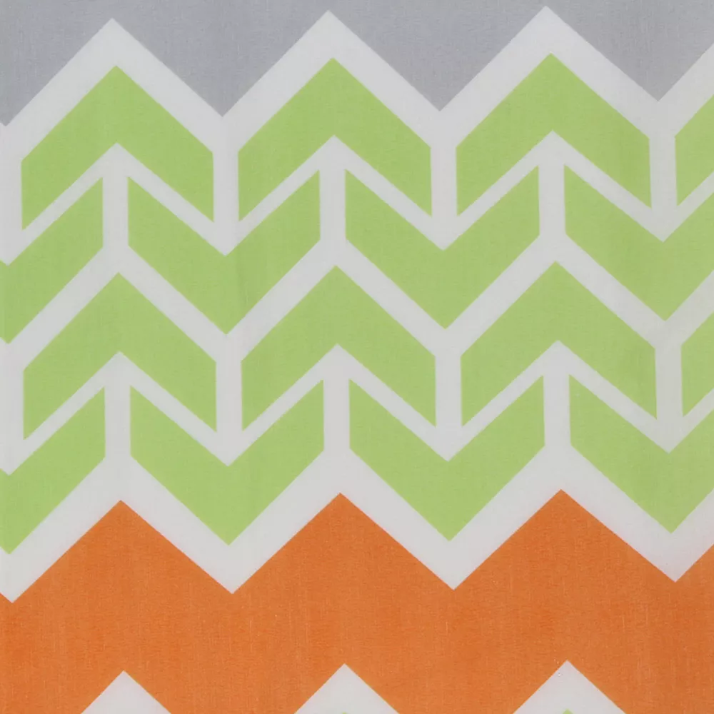 Freshee Chevron Water Repellent & Odor Resistant Shower Curtain & Liner - Image 3