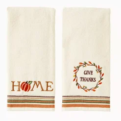 Saturday Knight, Ltd. Give Thanks & Home 2-Piece Hand Towel Set