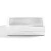 Cassadecor Lacquer Stripe White Bath Soap Dish