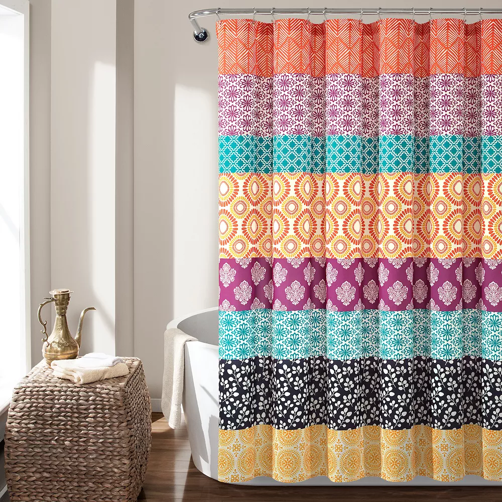 Lush Décor Lush Decor Bohemian Stripe Shower Curtain - Image 2