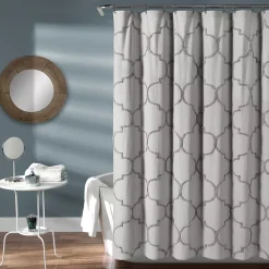 Lush Décor Lush Decor Avon Chenille Trellis Shower Curtain