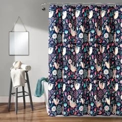 Lush Décor Lush Decor Hygge Sloth Shower Curtain