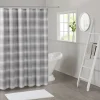 Madison Park Esker Ombre Waffle Weave Shower Curtain