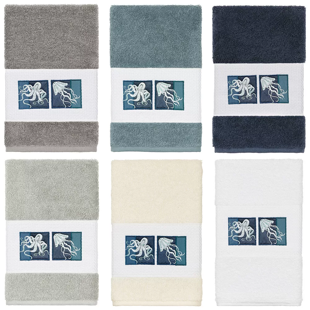 Linum Home Textiles Turkish Cotton Ava Embellished Hand Towel 3 Linum Home Textiles Turkish Cotton Ava Embellished Hand Towel - Image 3