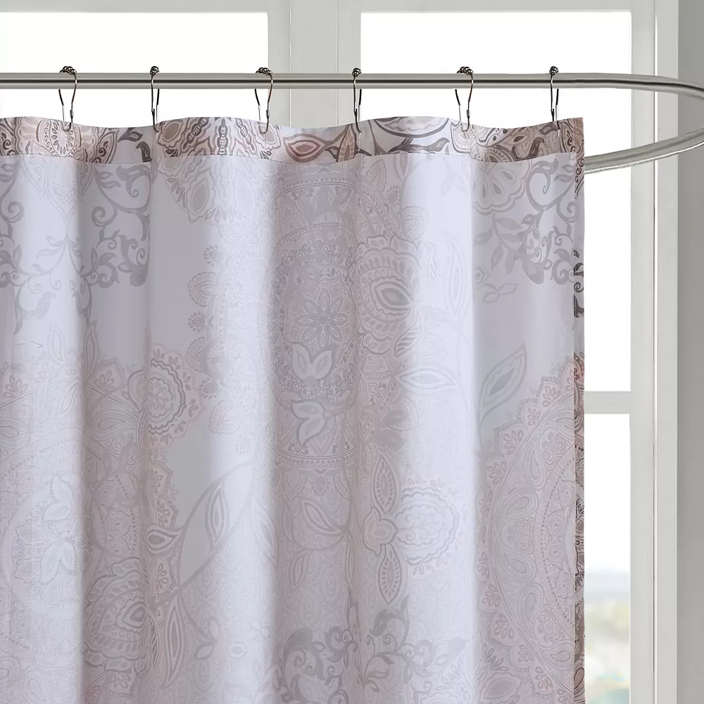 Madison Park Loleta Cotton Printed Shower Curtain - Image 4