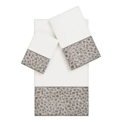 Linum Home Textiles Turkish Cotton Spots 3-piece Embellished Bath Towel Set