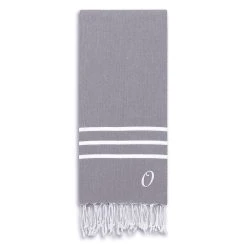 Linum Home Textiles Turkish Cotton Alara Personalized Pestemal Beach Towel