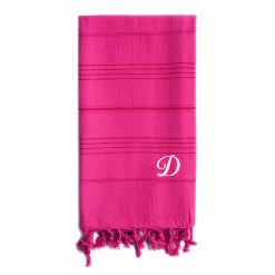 Linum Home Textiles Turkish Cotton Summer Fun Personalized Pestemal Beach Towel