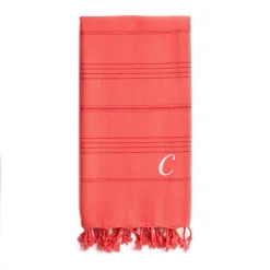Linum Home Textiles Turkish Cotton Summer Fun Personalized Pestemal Beach Towel