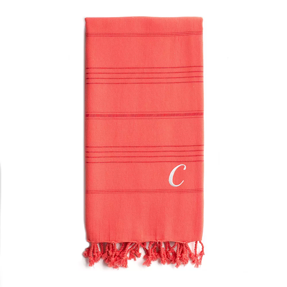 Linum Home Textiles Turkish Cotton Summer Fun Personalized Pestemal Beach Towel
