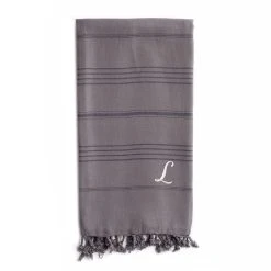 Linum Home Textiles Turkish Cotton Summer Fun Personalized Pestemal Beach Towel