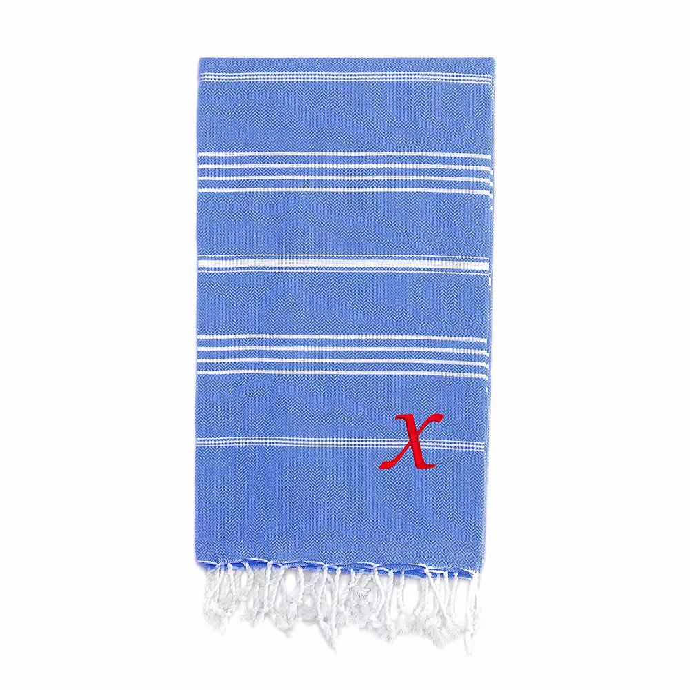 Linum Home Textiles Turkish Cotton Lucky Personalized Pestemal Beach Towel 1 Linum Home Textiles Turkish Cotton Lucky Personalized Pestemal Beach Towel