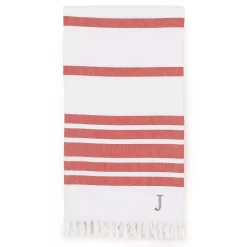 Linum Home Textiles Turkish Cotton Herringbone Personalized Pestemal Beach Towel