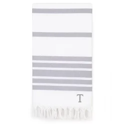 Linum Home Textiles Turkish Cotton Herringbone Personalized Pestemal Beach Towel