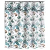 Popular Bath Poppy Fields Shower Curtain With Attached Valance