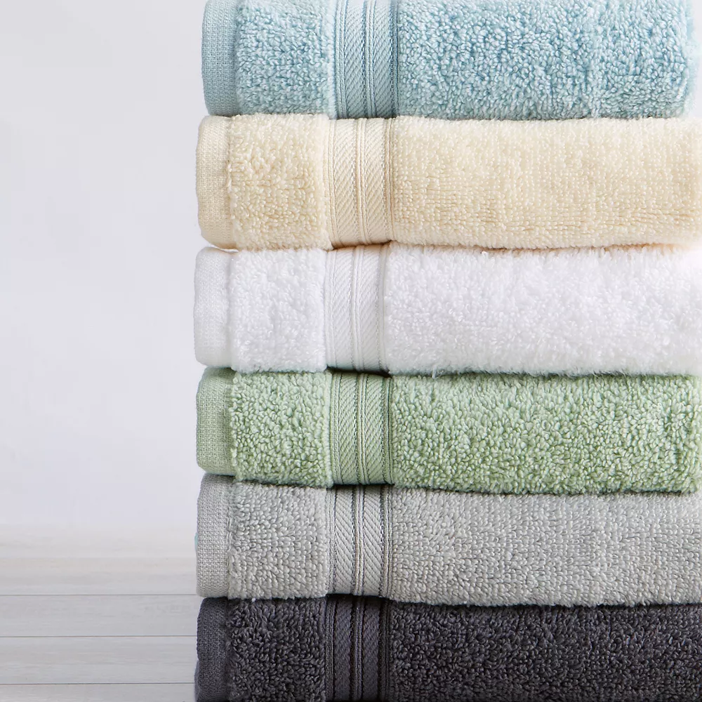 Great Bay Home Cooper Solid 6-Piece Cotton Towel Set - Image 3