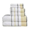 Great Bay Home 6-Piece Cotton Striped Towel Set