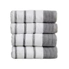 Great Bay Home 4-pack Luxury Cotton Stripe Hand Towel Set