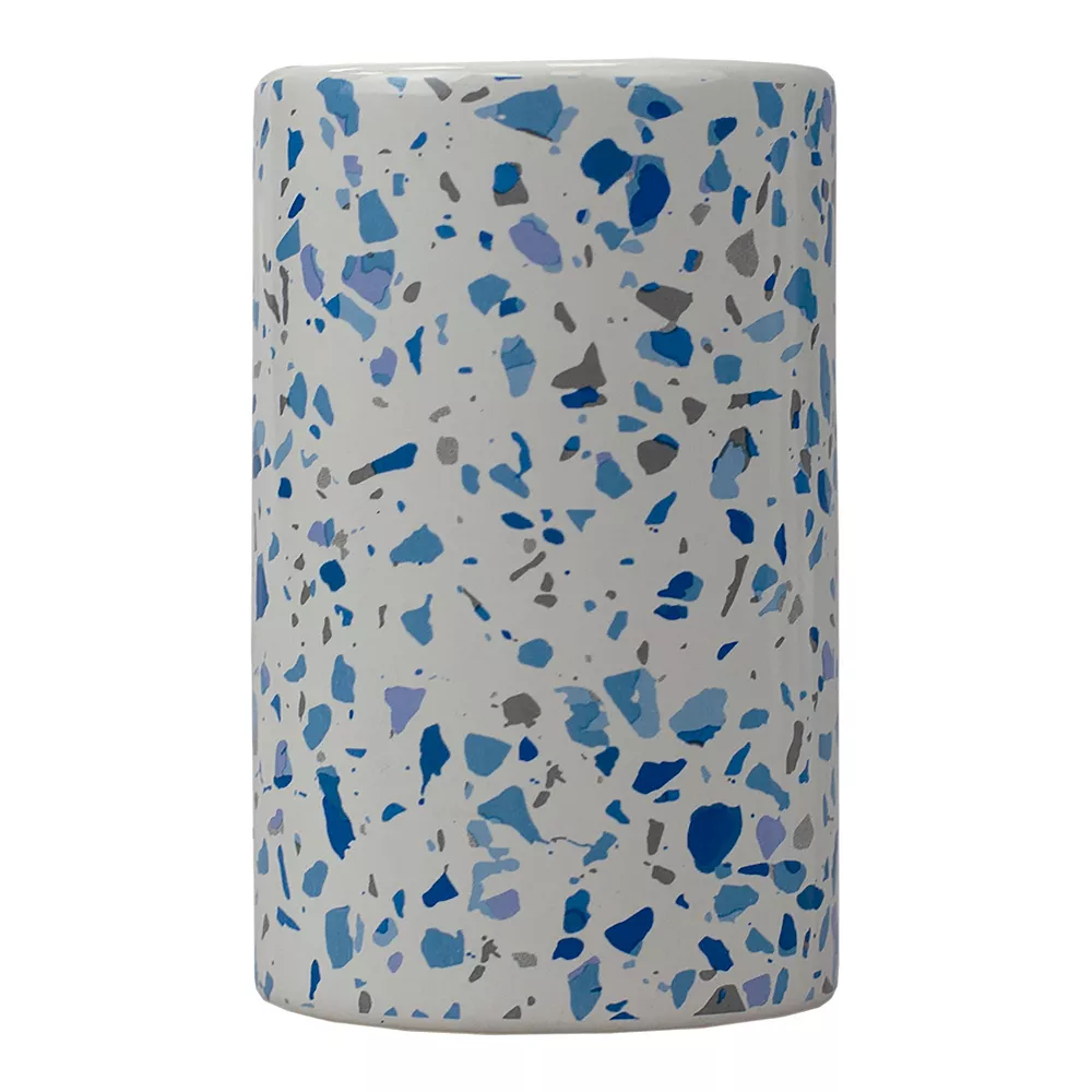 Home Basics Trendy Terrazzo 4-Piece Ceramic Bath Accessory Set - Image 5