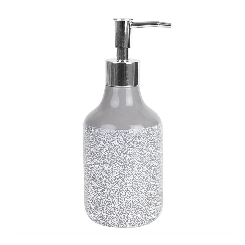 Home Basics Crackle 4-Piece Ceramic Bath Accessory Set - Image 4