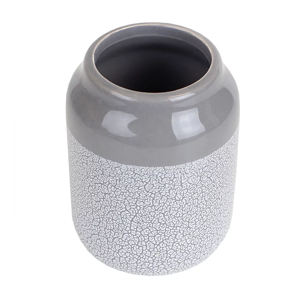 Home Basics Crackle 4-Piece Ceramic Bath Accessory Set - Image 5