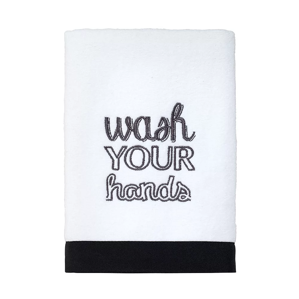 Avanti Chalk It Up Embroidered Hand Towel