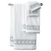 Lands' End Supima Cane Weave Jacquard Border Hand Towel