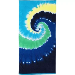 Lands' End Kids Swirl Tie Dye Beach Towel