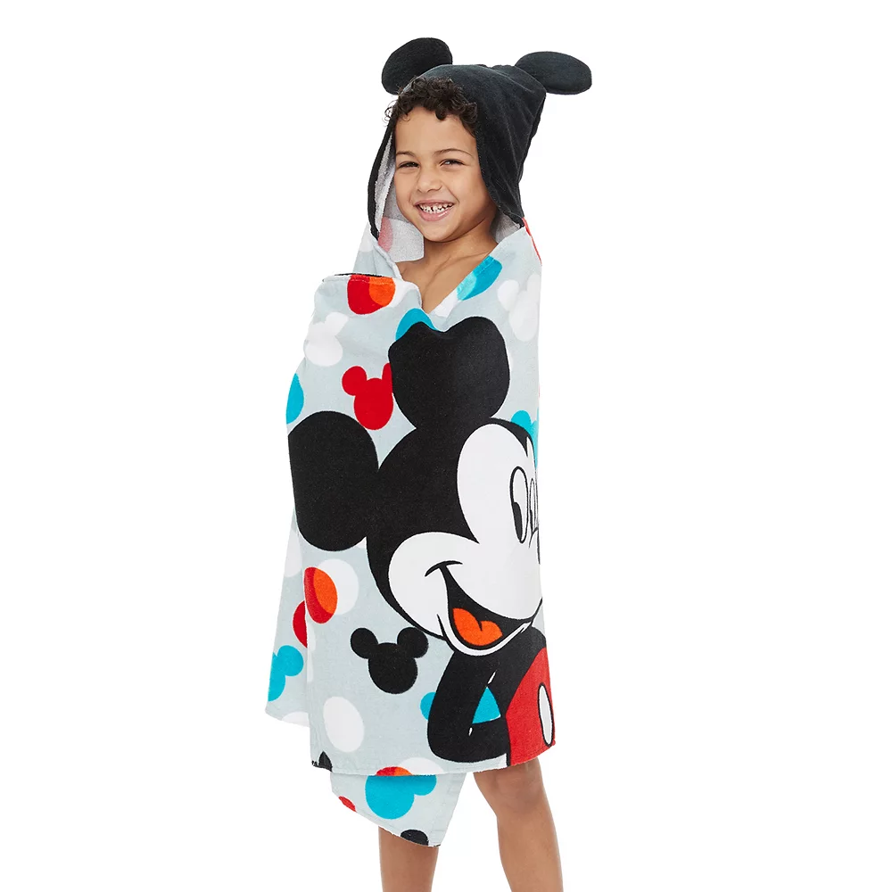 Disney / The Big One Disney's Mickey Mouse Kids Hooded Towel By The Big OneĀ®