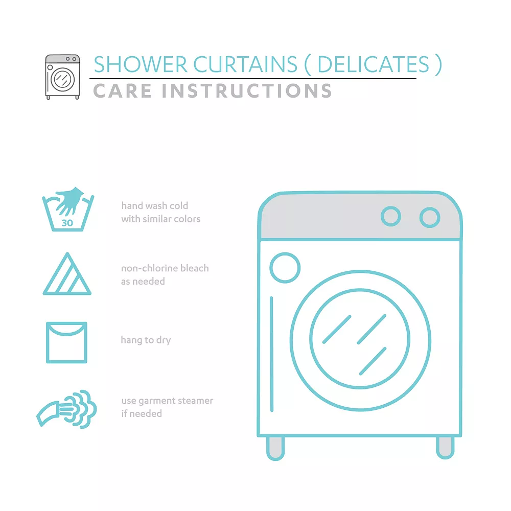 Lush Décor Lush Decor Tulle Skirt Colorblock Shower Curtain - Image 6