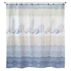 Avanti Abstract Coastal Shower Curtain