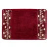 Popular Bath Ombre Rose Burgundy Bath Rug