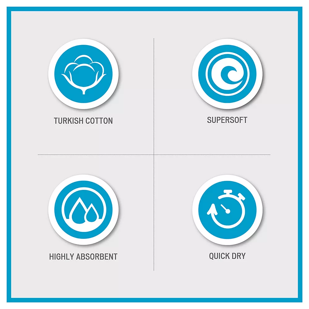 510 Design Aegean Turkish Cotton 6-piece Antimicrobial Bath Towel Set - Image 3