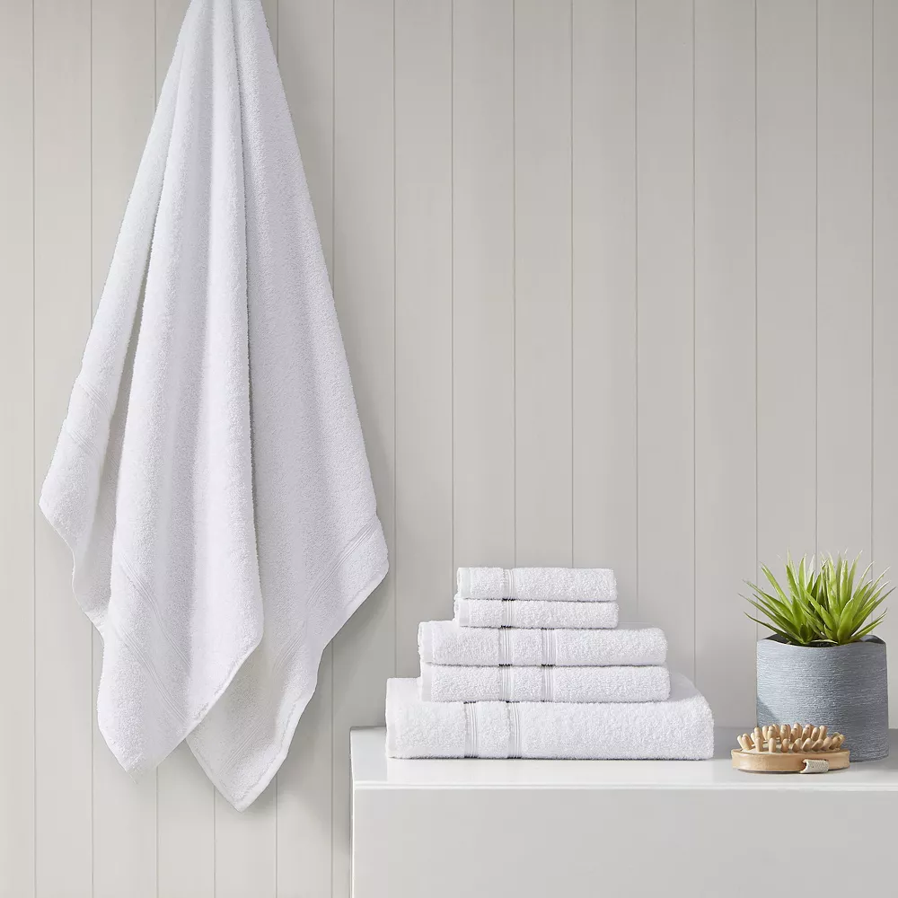 510 Design Aegean Turkish Cotton 6-piece Antimicrobial Bath Towel Set - Image 5
