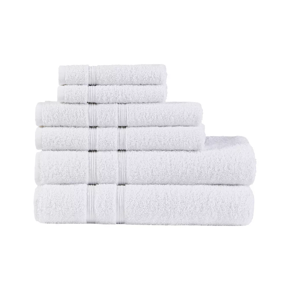 510 Design Aegean Turkish Cotton 6-piece Antimicrobial Bath Towel Set