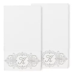 Linum Home Textiles Turkish Cotton Monica 2-piece Embellished Bath Towel Set