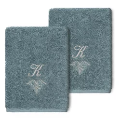 Linum Home Textiles Turkish Cotton Monica 2-packEmbellished Washcloth Set