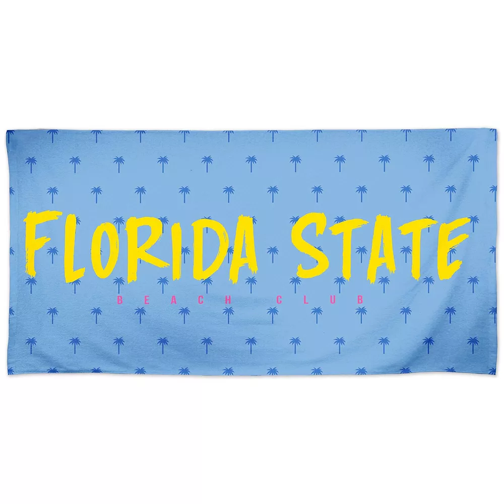 WinCraft Florida State Seminoles 30'' X 60'' Beach Club Spectra Allover Palm Trees Beach Towel