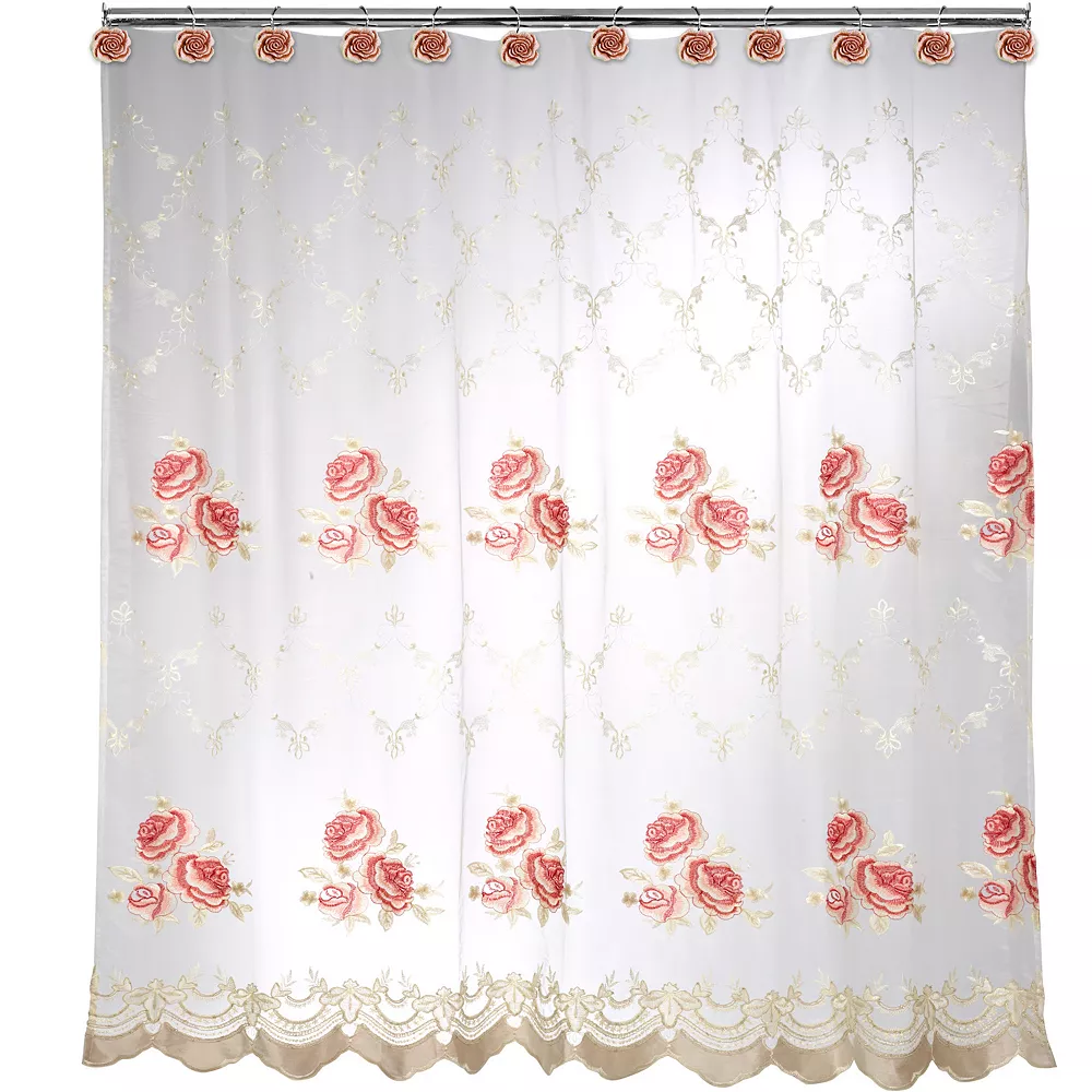 Popular Bath Blossom Rose Shower Curtain
