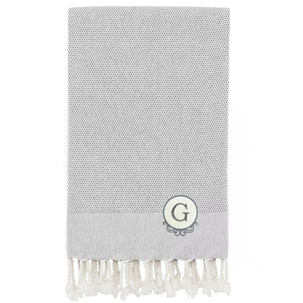 Linum Home Textiles Turkish Cotton Personalized Fun In Paradise Pestemal Beach Towel