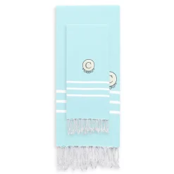 Linum Home Textiles Turkish Cotton Personalized Alara Pestemal Beach And Hand Towel Set